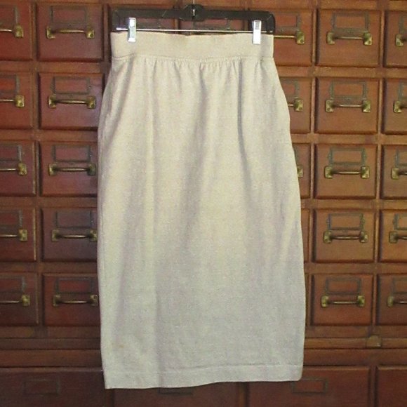 Gray Cotton Skirt Medium FWM - Picture 1 of 3
